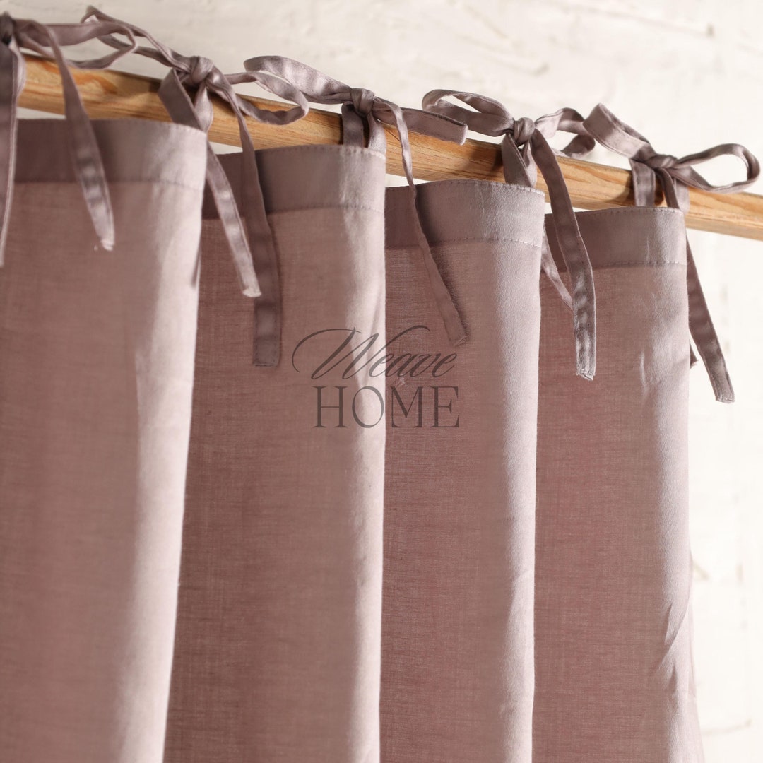 Dusty Pink Satin Curtains for Living Room, Bedroom, Nursery, Kitchen - Etsy