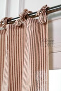 Stripe Lace Curtains Drapes Types of 3 Heading Vertical Stripe Gauze Linen Curtains Set of 2. product logo