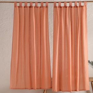 Boho Window Cafe Curtains Gauze Linen Fabric Kitchen Curtains, ONE PANEL Bathroom Shower Curtains