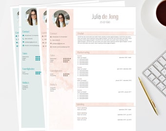 cv & motivatiebrief template/sjabloon - Nederlandse uitleg - Dutch resume - Canva - curriculum vitae