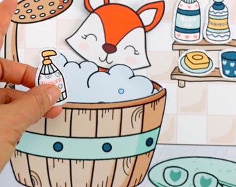 Printable Paper Dollhouse: Girls' Pretend Play Activity Book (PDF)