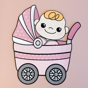Pink Baby Paper Doll and Dollhouse Printable - Girls Activity Book ...