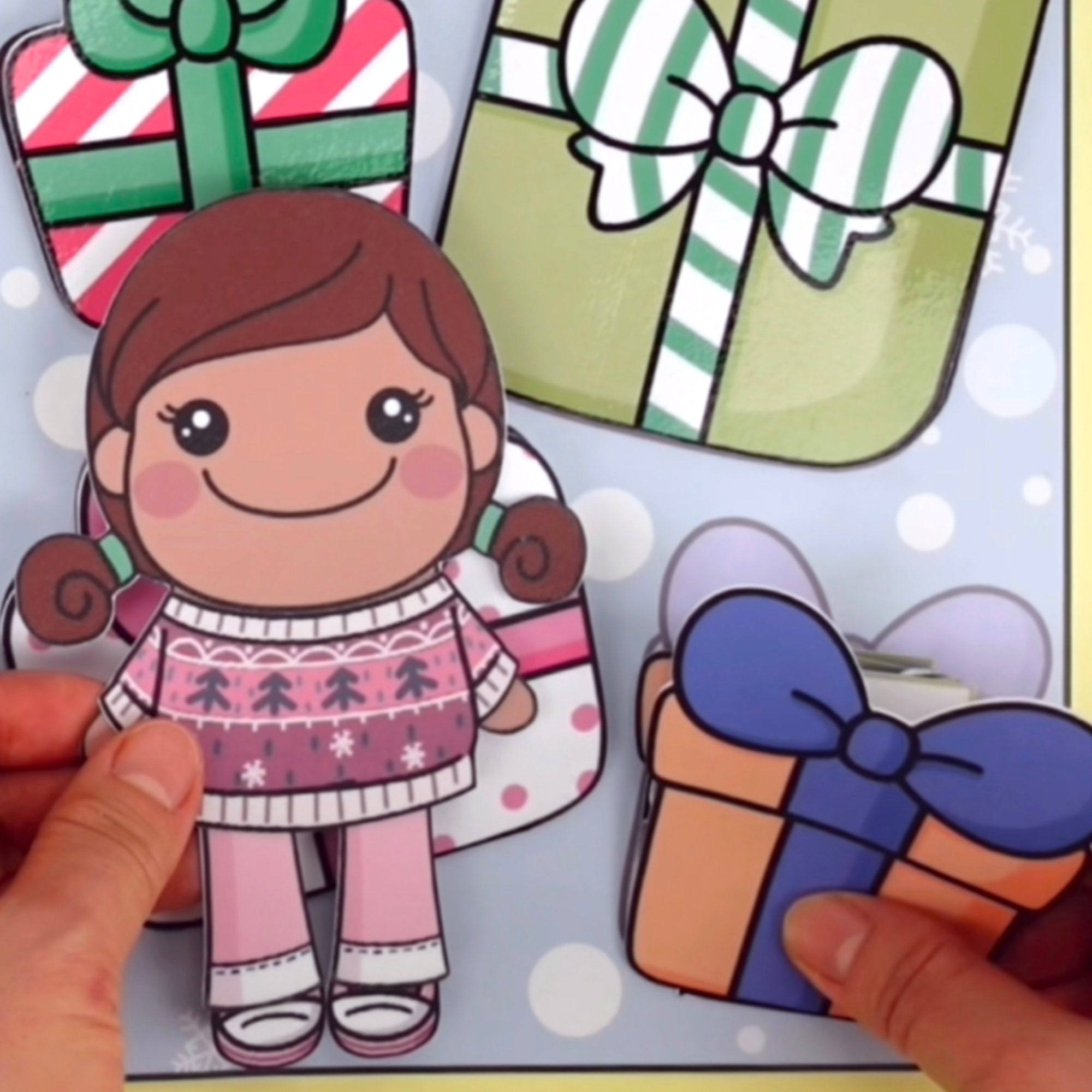 DIY Christmas Paper Doll Activity Book PDF File Etsy UK