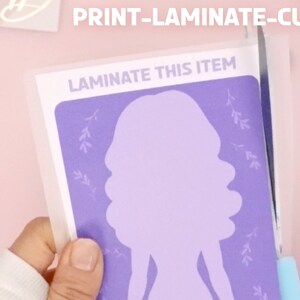 Printable paper doll dress up set