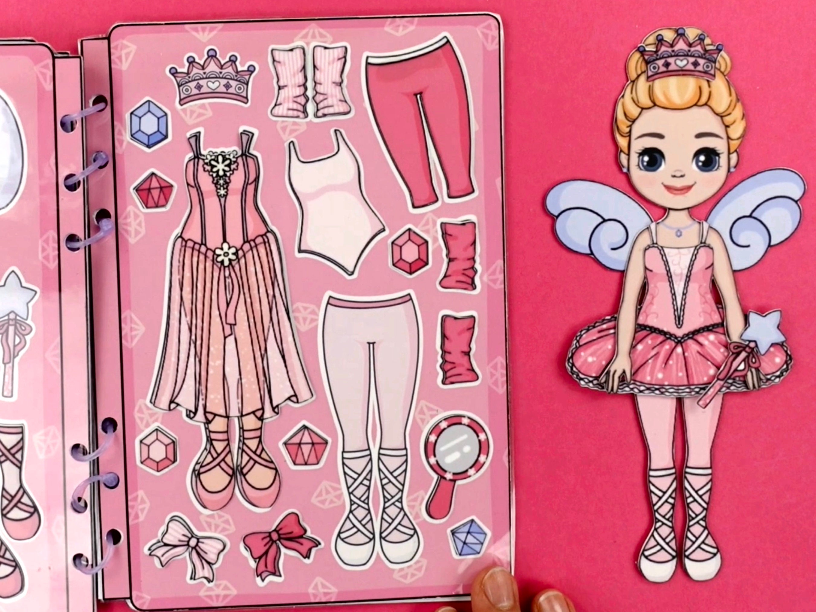 Ballerina Paper Doll Set: Dress-up DIY Activity Book (PDF Files) - Etsy