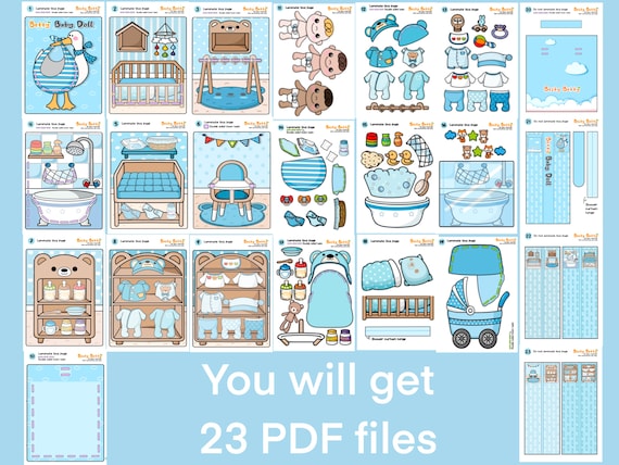 Printable Paper Dollhouse and Paper Dolls Busy Book & 