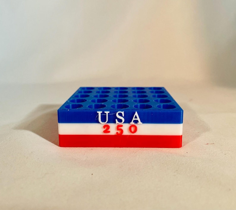 USA 250 3D Printed 510 Cart Caddy / Display - Bulk Vape Cartridge ...