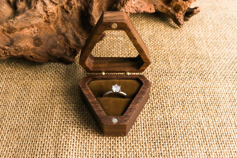 Personalized Wedding Ring Box Custom Wood Ring Box Engagement Etsy