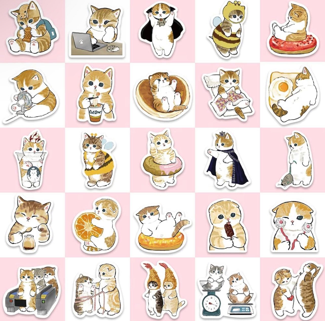 High Quality Cat Stickers | Cute Kitty Stickers | Vinyl Waterproof ...