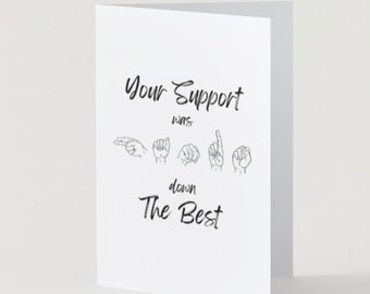 Hand Therapy Thank You Card: Occupational/Physical Therapy