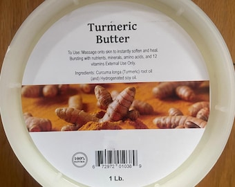 100% Natural Turmeric Butter for Skin And Hair - 16 oz