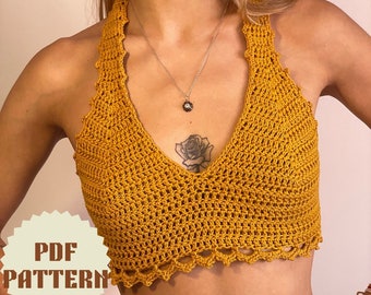 Crochet Summer Tank Top Pattern | Crochet Brianna Top Pattern