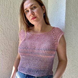 Meshy Top Pattern - Digital Crochet Pattern, Crochet Top Pattern - Etsy