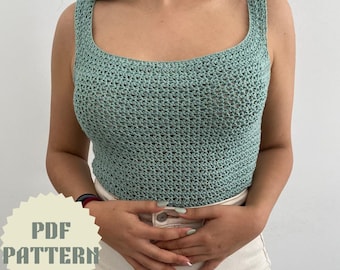 Crochet Summer Top Pattern | The Miranda Top, Beginner Made-to-measure crochet pattern