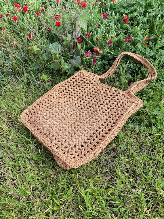 Crochet Tote Bag Pattern: Macrame Market Bag (Digital Item)