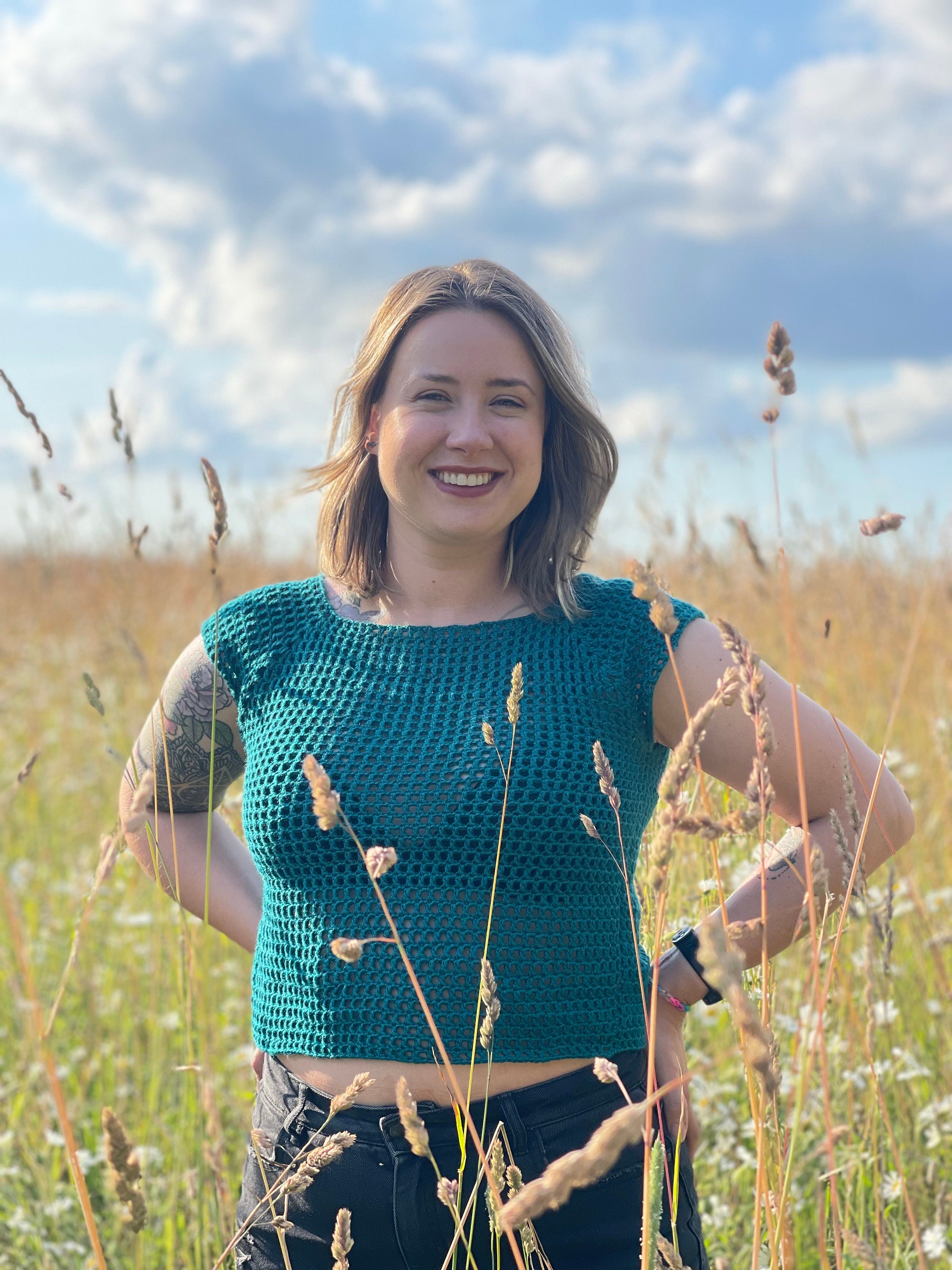 Meshy Top Pattern Digital Crochet Pattern Crochet Top - Etsy