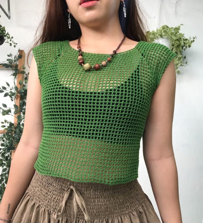 Meshy Top Pattern Digital Crochet Pattern Crochet Top - Etsy