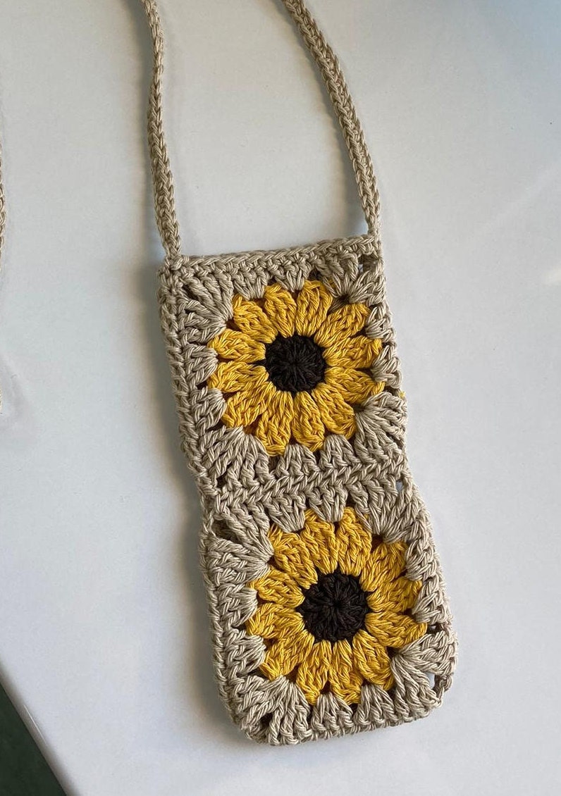 Flower Granny Square Crochet Pattern Etsy