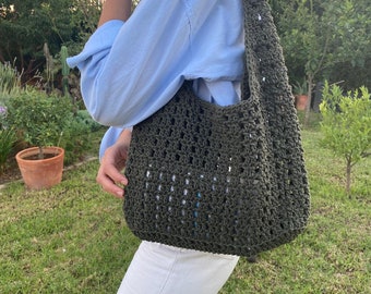 Large Crochet Tote Bag Pattern - Digital Download -