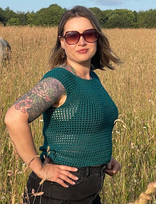 Meshy Top Pattern Digital Crochet Pattern Crochet Top - Etsy