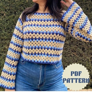 Ava Vest & Ava Sweater Pattern | Digital Crochet Pattern, Crochet Sweater Pattern