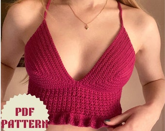 Crochet Summer Top Pattern | The Carnation Top, Beginner Adjustable Crochet Pattern