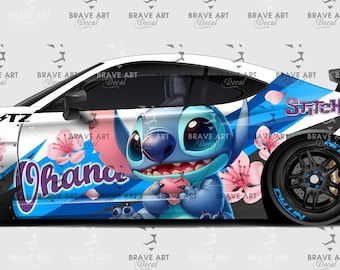 Lilo & Stitch Car Wrap: Universal Fit Cartoon Decal