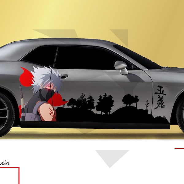 The Great Samurai Warrior, Samurai Car Wrap, Japanese Vehicle Shine, Cast Vinyl Wrap, Universal Size Samurai Anime Car Sticker gifts