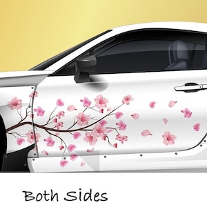 Sakura Cherry Blossom Car Livery, Japanese Theme Side Car Vinyl Livery, Universal Size