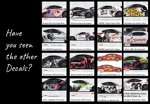 Autocollant Latéral Haimaul V1 – Déco Tuning Voiture, Sticker Multicolore Finest-Folia, Neuf