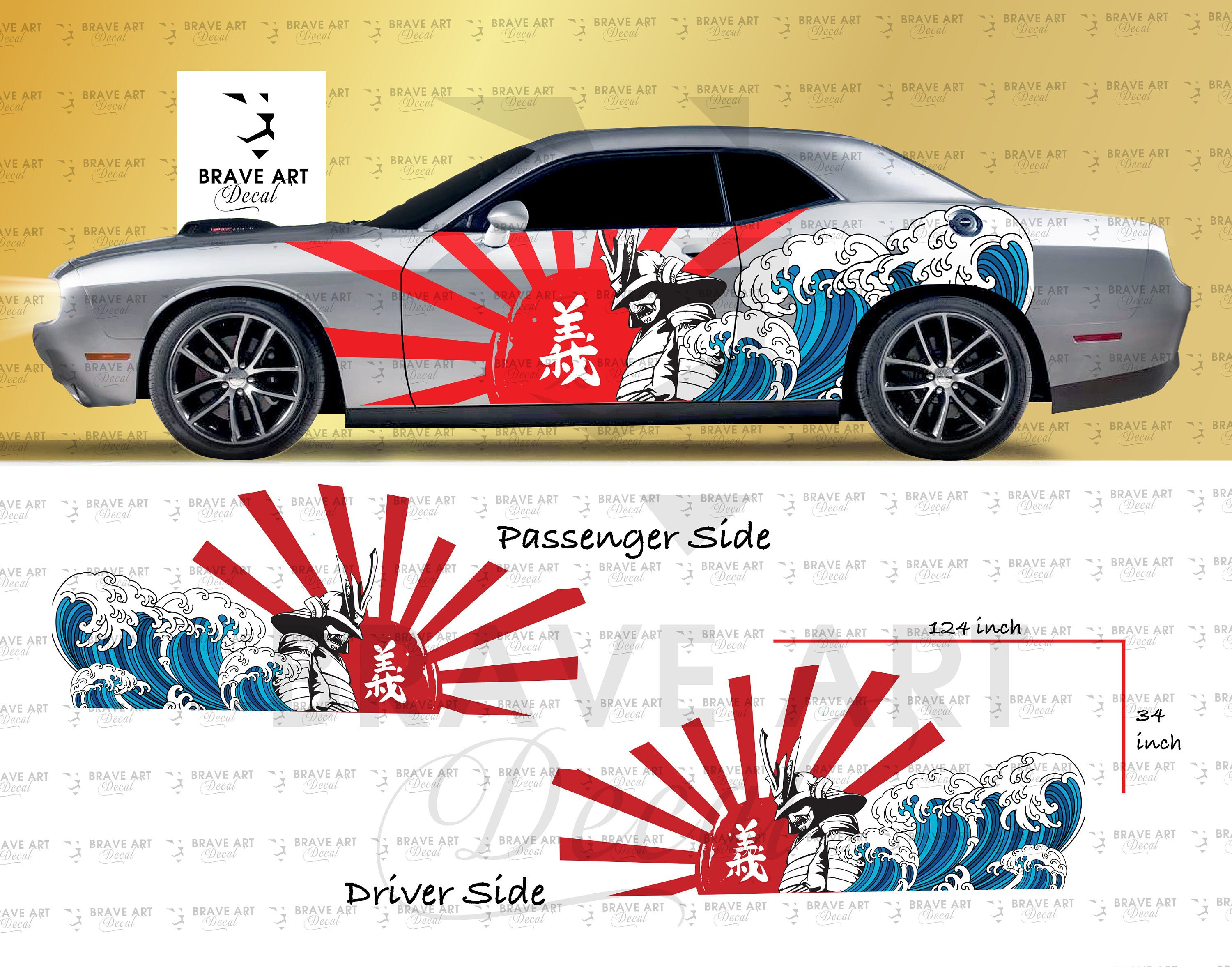 Anime Car Sticker Japanese Style Vehicle Painting Side Long Sticker Vinyl  Wrap Car Front Anime Cartoon Retro Decorative Sticker  AliExpress