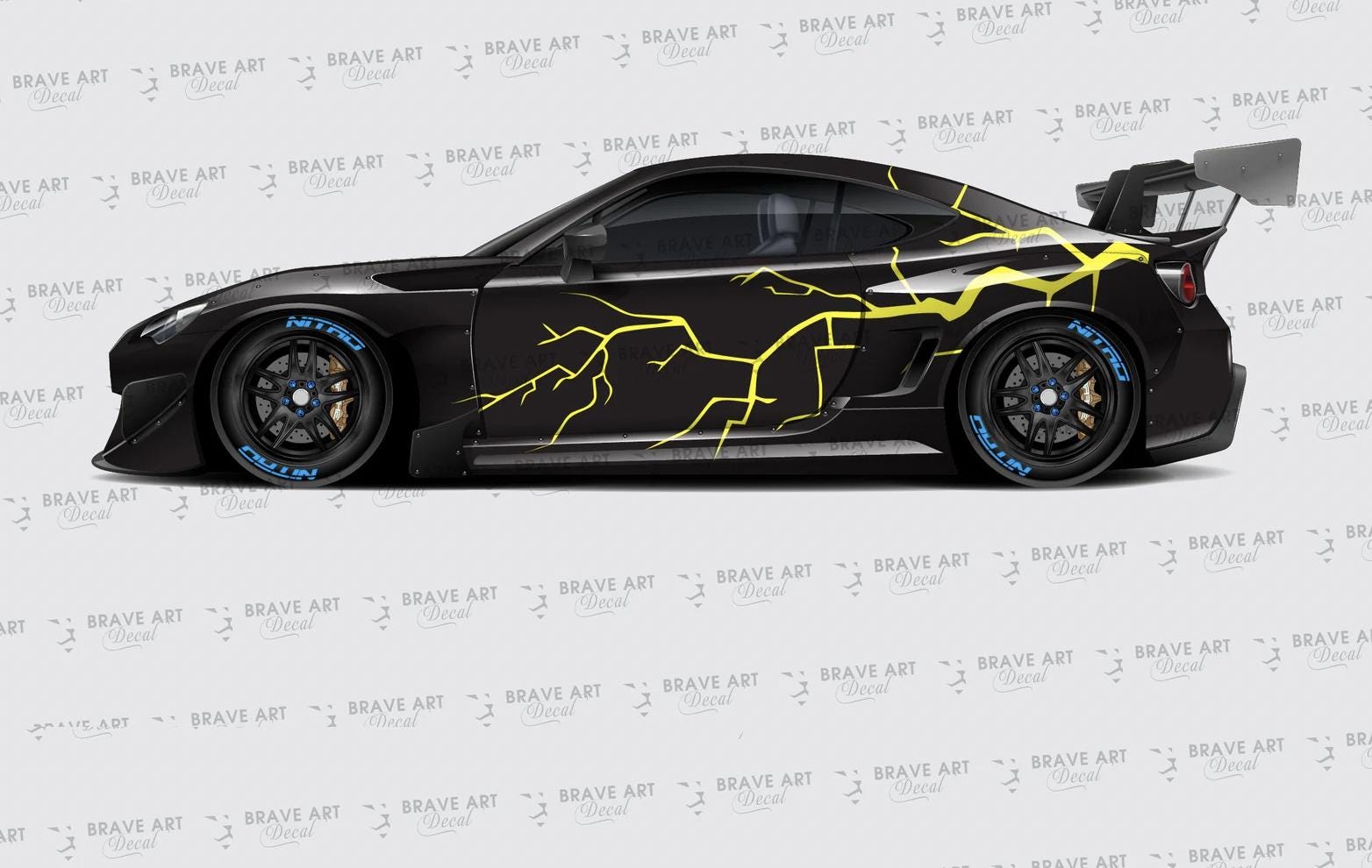 Lightning Bolt Car Decal: Large Vinyl Flash Sticker - BOTH SIDE - Etsy