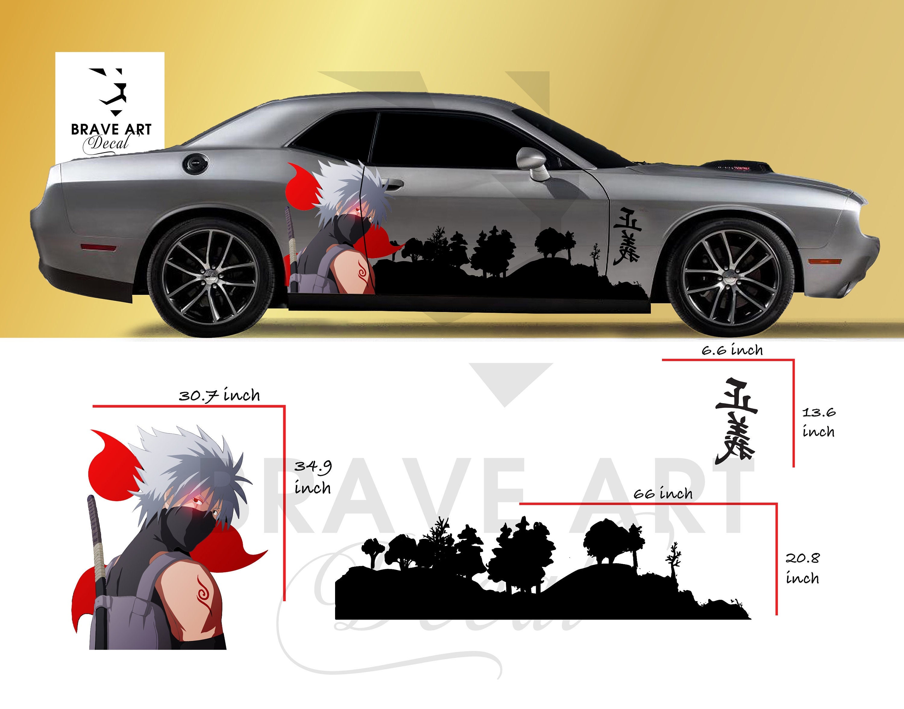 Anime Car Wrap Demon Style Slayer Car Wrap Universal Car Wrap Anime Car  Wrap  Car Stickers  AliExpress