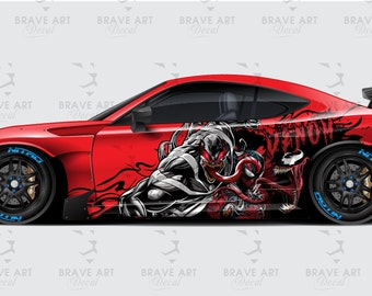 Buy Venom Spider-man Car Livery Universal Vinyl Wrap Online in