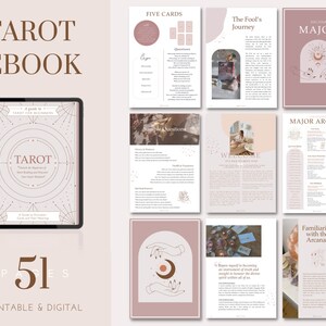 Tarot for Beginners Ebook | Arcana cheatsheets | Reference guide | Cleansing, sample questions & spreads | Digital + Printable PDF