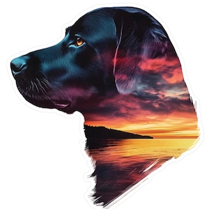 Black Lab Vinyl Decal: Labrador Retriever Dog Sticker