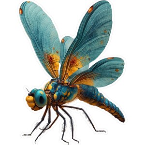 Dragonfly Decal Sticker, Nature Lover Gift, Dragonfly Butterfly Vinyl Decoration, Laptop Window Car Decal, Garden Enthusiast Gift