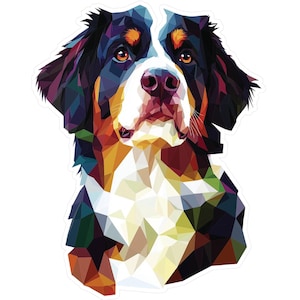 Berner sennenhond schattige vinyl sticker sticker - hondenliefhebber auto sticker, huisdier eigenaar laptop sticker, dierenliefhebber DIY ambacht, schattig puppy venster