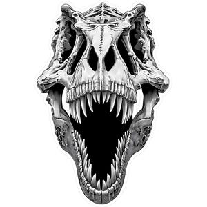 T-Rex Vinyl Decal Sticker: Dinosaur Laptop, Car, Wall Art