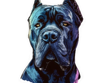 Adesivo Cane Corso in vinile Kiss-Cut / Adesivo per cani di grossa taglia