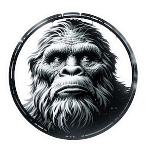 Odkryj dzicz: BIGFOOOT Kiss-Cut Vinyl Decal - Naklejka na ciężarówkę Samochody, laptopy i sprzęt outdoorowy. Naklejka Squatch Sasquatch Yeti Skunk Ape