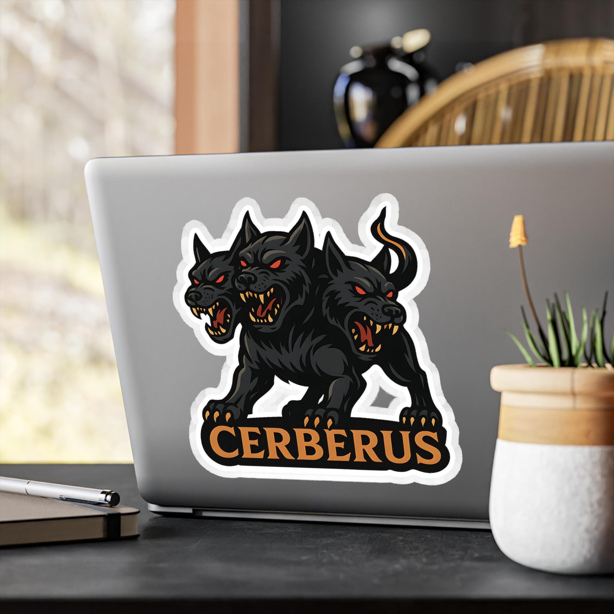 Cerberus Vinyl Decal: Mythical Three-headed Dog Sticker - Etsy