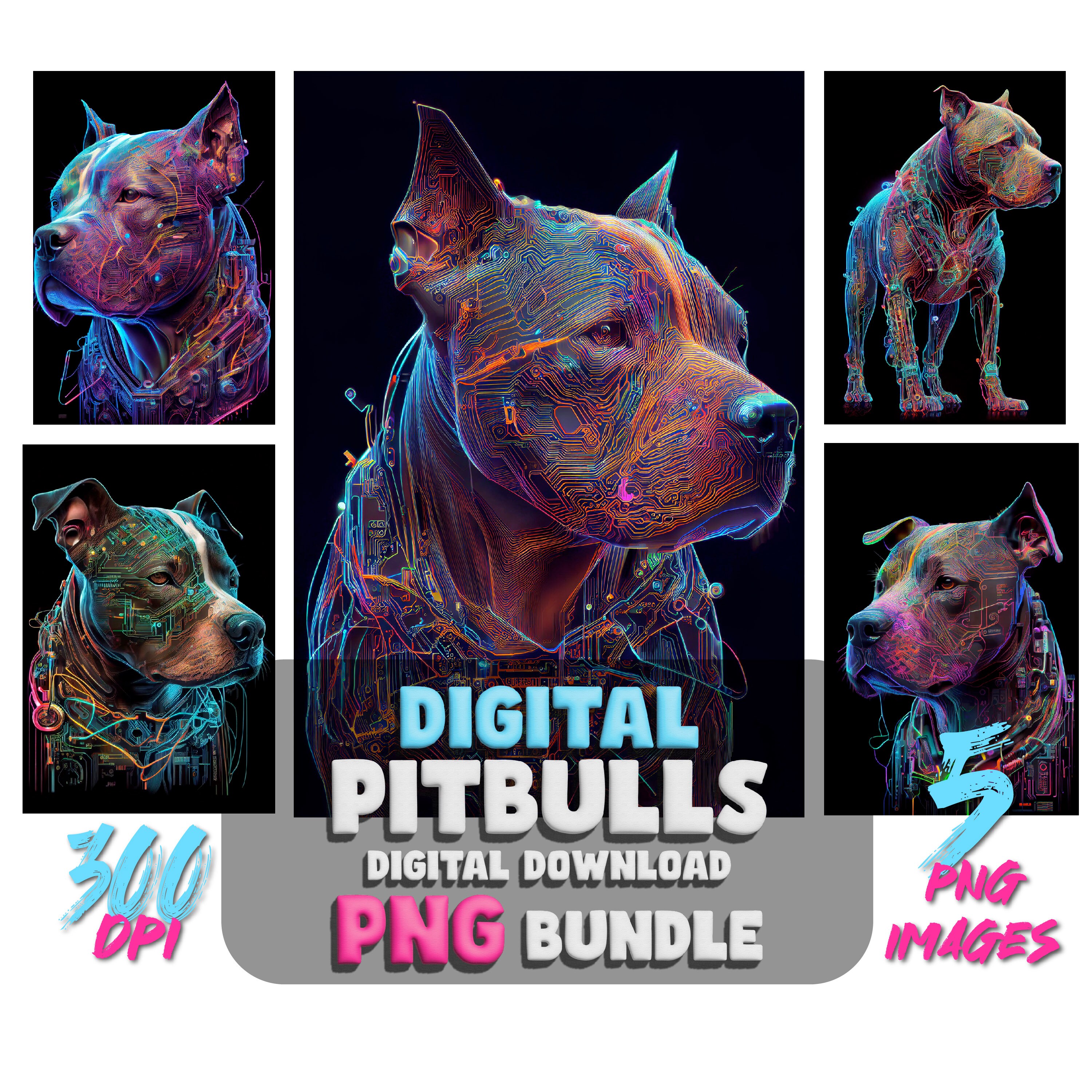 Pitbull Angel Art Pit Bull Dog Pet Memorial Dog With Angel
