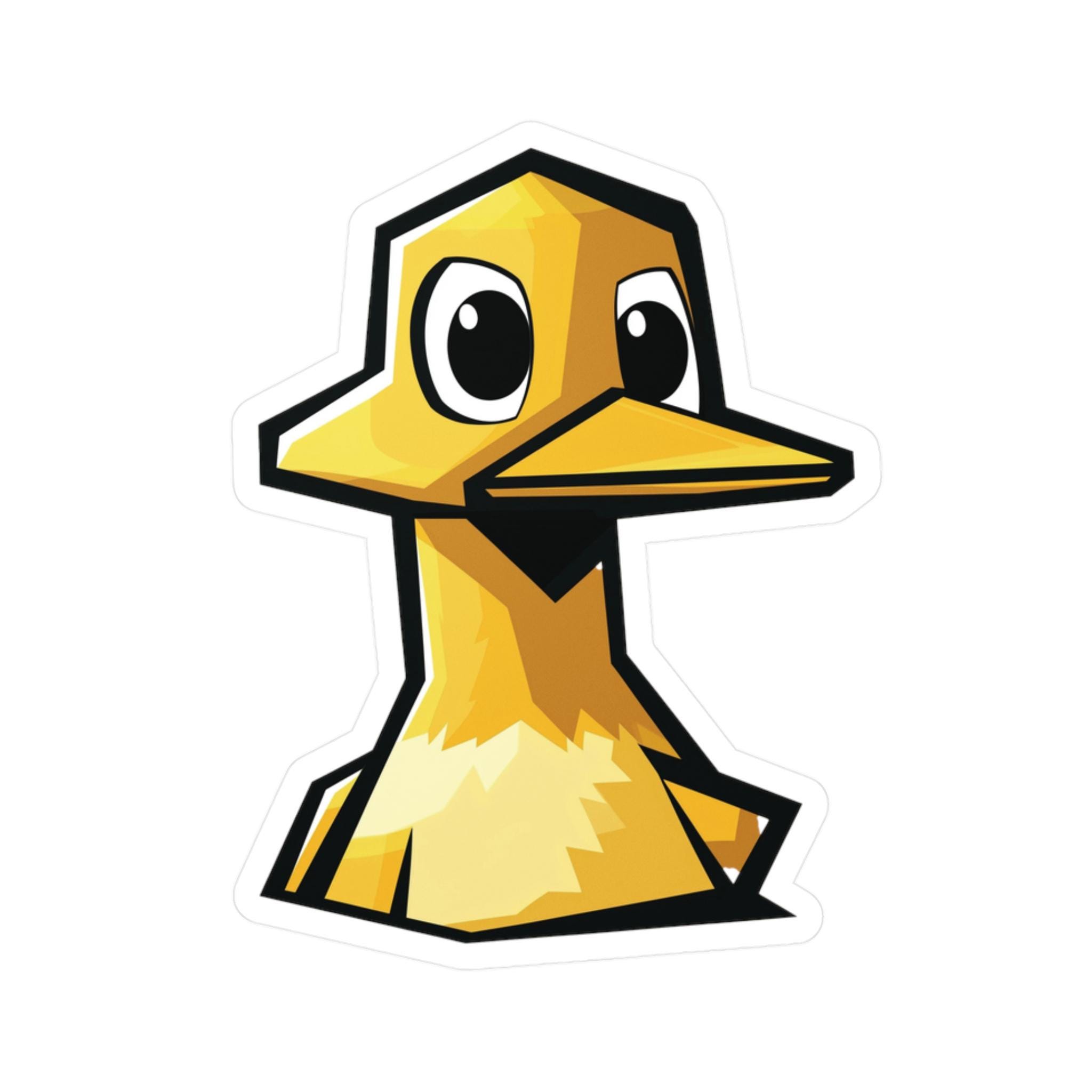 Quack Sticker Quack Duck Vinyl Sticker: Waterproof Laptop Decal - Etsy
