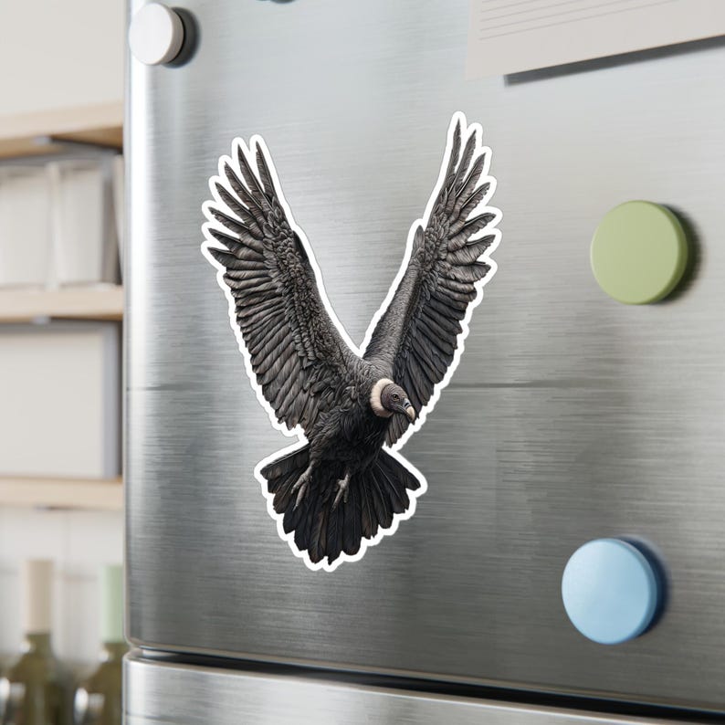California Condor Kiss-cut Vinyl Decal | Bird Conservation Sticker - Etsy