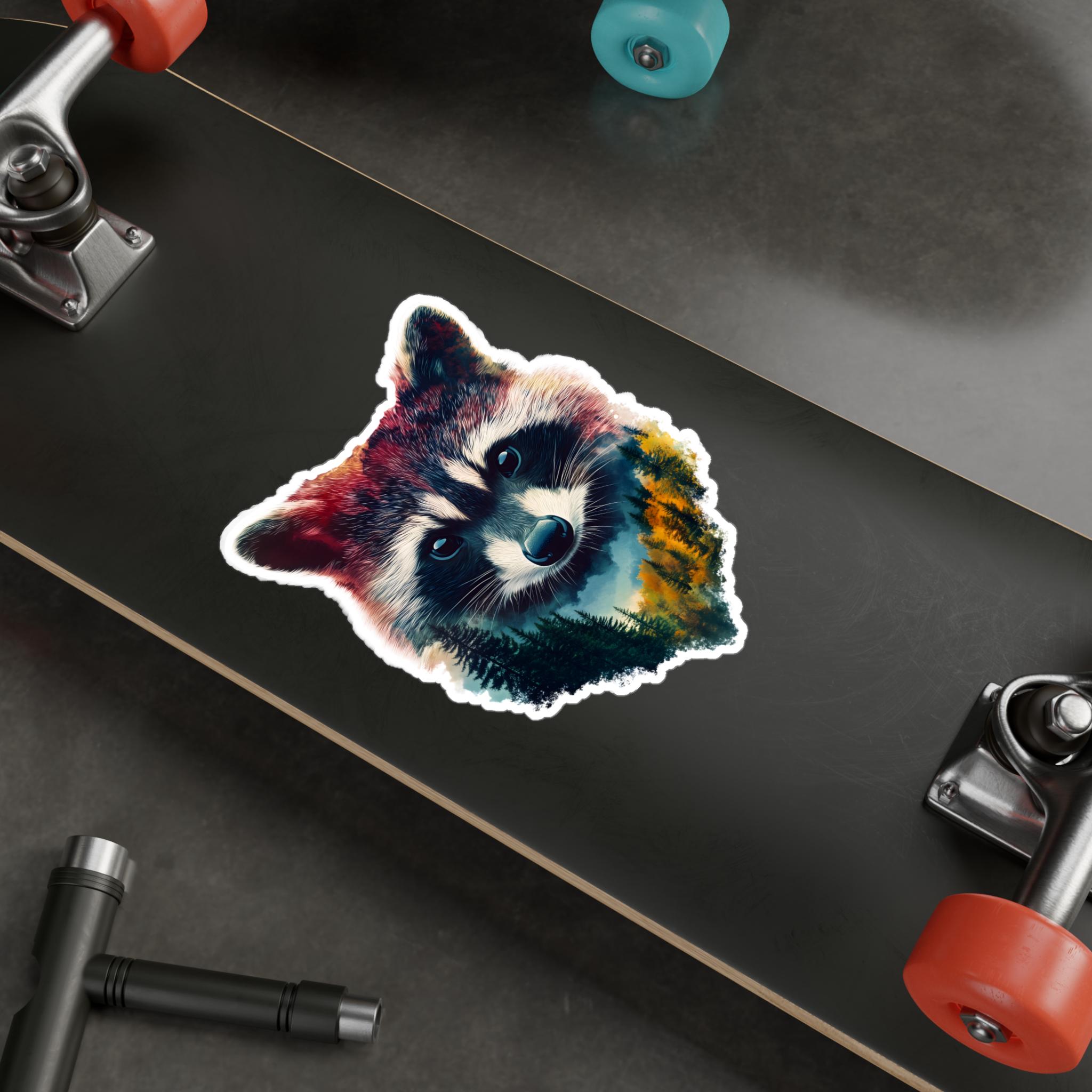 Shoe Rack Raccoon Sticker Raccoon Vinyl Sticker | Woodland Illustration, Weatherproof Decal - Etsy