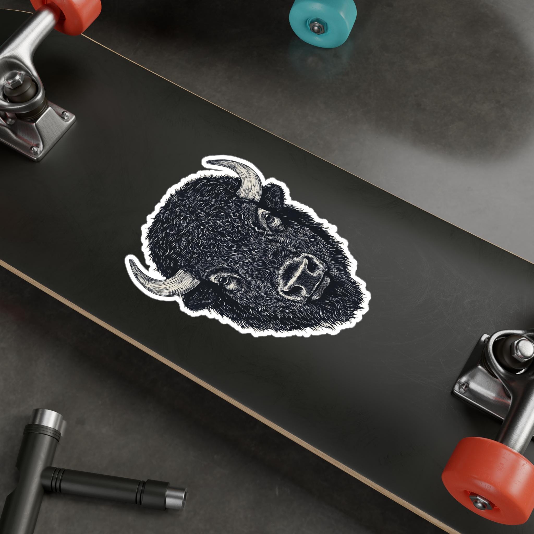 Bison Vinyl Decal: Wildlife Laptop Sticker - Water & UV Resistant - Etsy