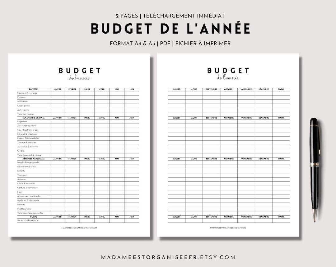 Budget for the Year 2024, Monthly Planner for the Year 2024, Manage