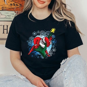 Santa Claus Guitar Christmas Tshirt, Guitar Shirt, Santa Playing Guitar Christmas Tshirt,  Music for Christmas Tshirt, Christmas Gift