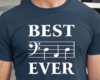 Best Musical Note Ever Tshirt, Best Dad Ever Tee,  Music Notes Shirt,  Funny Father&#39;s Day Gift,  Music Tshirt, Papa Tee, Women Tee, Men Tee